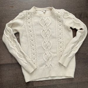 cable knit sweater
